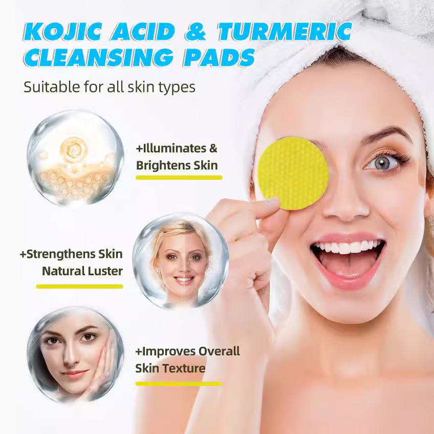 Turmeric Cleansing Exfoliating Pads Facial Cleansing Skincare