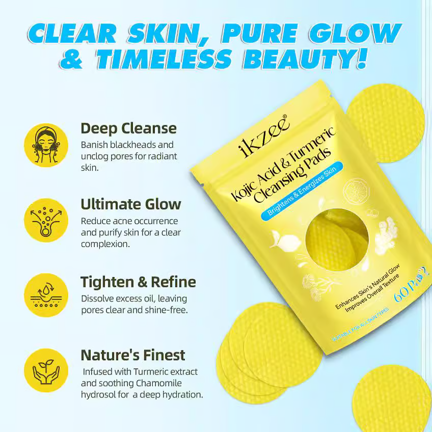 Turmeric Cleansing Exfoliating Pads Facial Cleansing Skincare