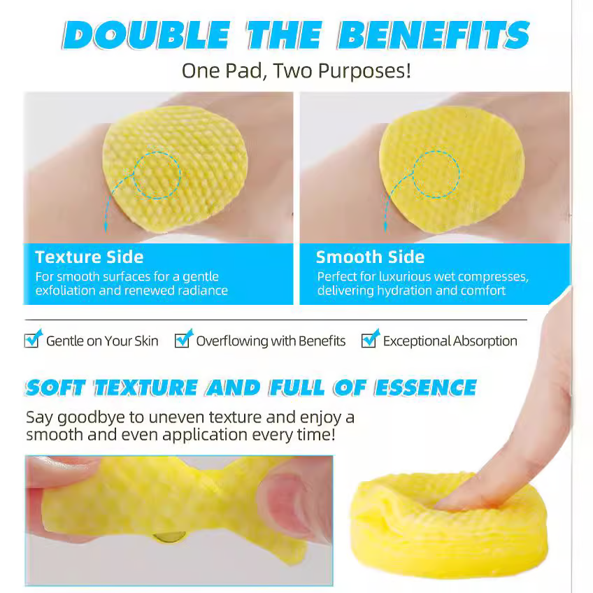 Turmeric Cleansing Exfoliating Pads Facial Cleansing Skincare